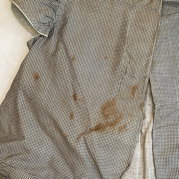 Antique Little Girl’s Apron With Photo of Original Owner Wearing It - Picture 14 of 16